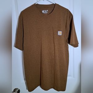 Mens Carhartt Loose Fit Shirt. Color Brown. Size Medium